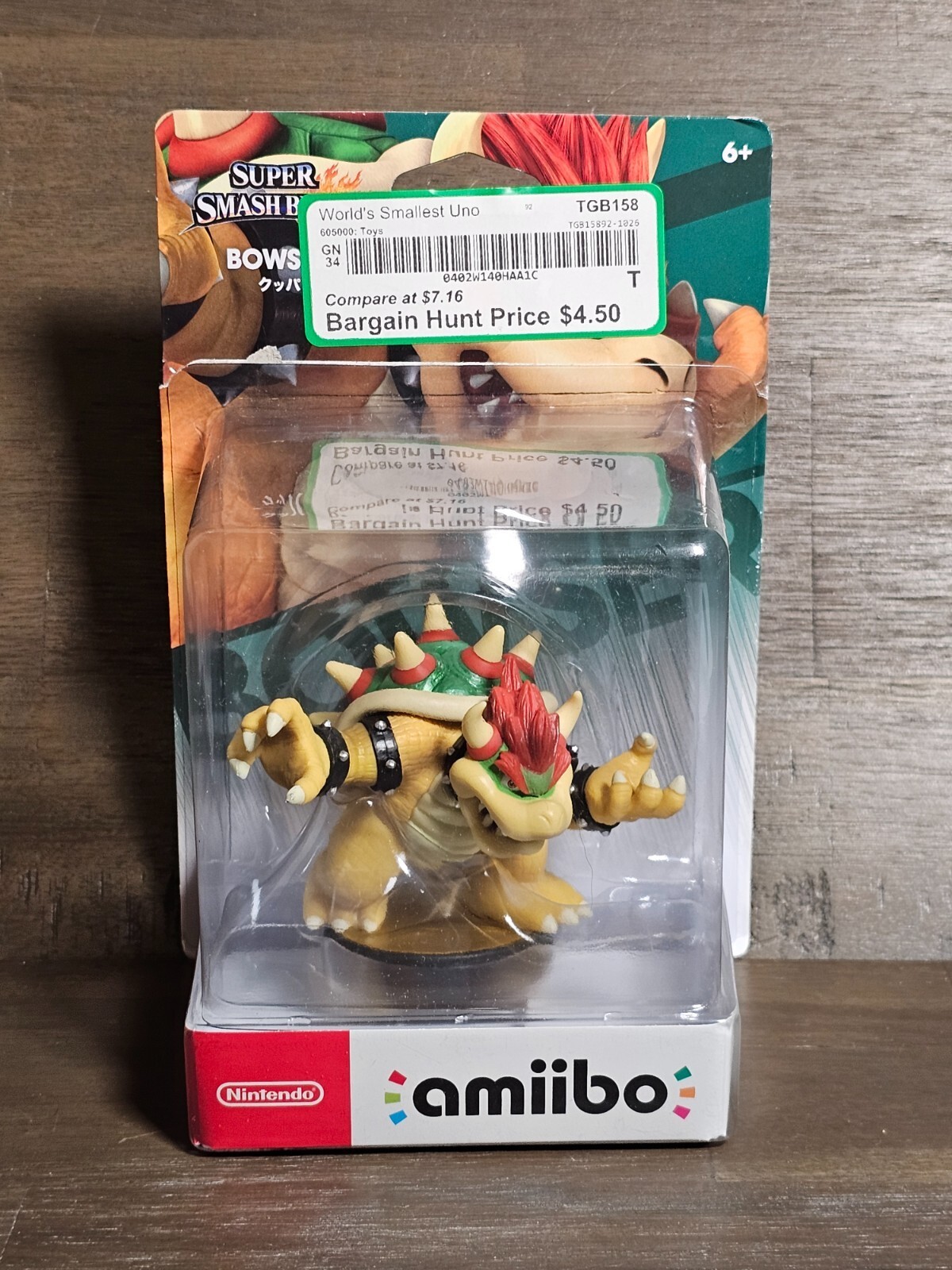 Bowser Amiibo Super Smash Bros. Series Nintendo Figure Character DAMAGED... - $9.85
