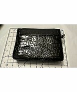 Clutch Purse Wristlet faux gator look black - €10,23 EUR