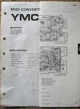 Yamaha YMC 2 Midi Converter Original Service Manual and Schematics Sheet - £5.44 GBP