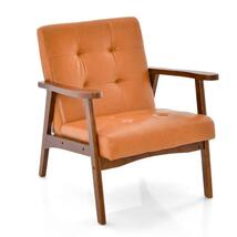 Mid Century Modern Accent Chair Luxurious Comfort With Solid Rubber - $263.38 - $282.33