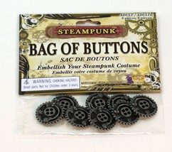 SteamPunk Cosplay Victorian Style Industrial Bag of 8 Buttons, NEW SEALED - £5.13 GBP