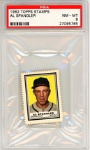 1962 Topps Stamps Al Spangler PSA 8 P1338 - $64.35