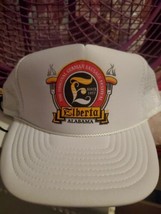 Vintage Nissun Snapback Mesh Trucker Hat Elberta Alabama Sausage Festival  - $27.71