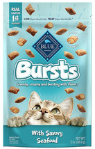 BLUE Buffalo Bursts Savory Seafood Crunchy Cat Treats - £6.30 GBP+