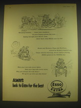 1963 Esso Extra Petrol Ad - Sleeping beauties.. Cease your slumbers - £14.45 GBP