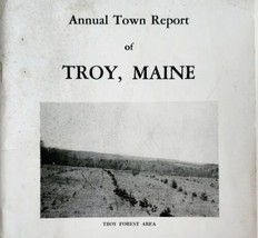 Troy Maine Annual Town Report Booklet 1944 New England Waldo County History E47 - £23.76 GBP
