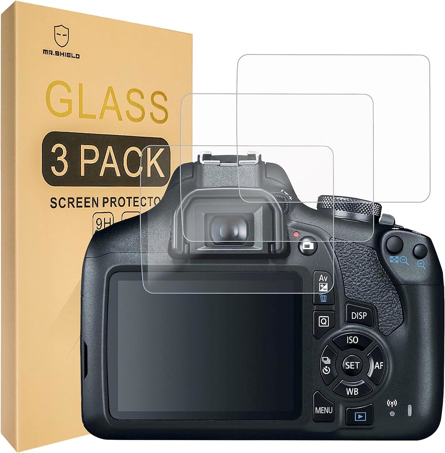  3 Pack Screen Protector For Canon EOS Rebel T7 T6 T5 2000d 1300d 1200d - $20.89