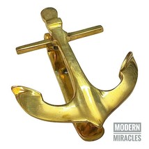 Antique Brass Ship Anchor Door Knocker, Nautical Marine Brass Door Knocker Decor - £38.65 GBP