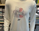 YONEX Men&#39;s Badminton Long Sleeve T-shirts Sports Ivory [105/US:M] NWT 2... - $27.90