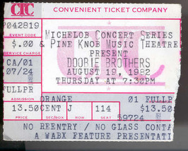 DOOBIE BROTHERS 1982 Ticket Stub PINE KNOB DETROIT michelob Concert Series - $8.95