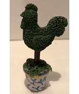FAIRY GARDEN Miniature Dollhouse Accessories ~ ROOSTER Shape Topiary Tre... - £3.90 GBP