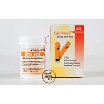 Easy Touch Test Strips For Uric Acid Level Check - 25 Test Strips - £17.68 GBP