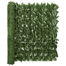  Balcony Screen Dark Green Polyethylene, Fabric 157.5 x 39.4 in - $83.65