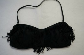BP. Undercover Fringed Bandeau Bikini Top (Juniors) BLACK SIZE L - $10.75