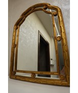 Vintage Ornate Gold Wall Mirror – French Style, Floral Accents, Arched F... - €341,14 EUR