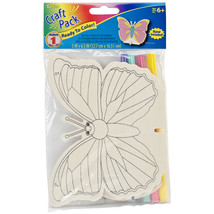 Wood Figure for Kids with Markers - Butterfly - £11.99 GBP