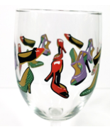 Fashionista Diva High Heel Shoes Wine Glass 8 oz Novelty 10.25&quot; Tall - $250.39 MXN