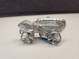 Rare 1930s Antique Slush Metal Toy Threshing Machine 3&quot; Barclay w Metal Wheels - £20.27 GBP