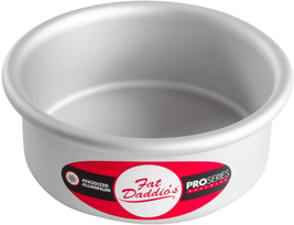 Round Cake Pan Aluminum 5 x 2 Inch Silver NEW - £11.40 GBP