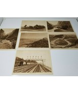 Hanging Bridge William Crooks Perfected Train 1915 Set of 5 Sepia Photo ... - $17.05