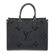 Louis Vuitton OnTheGo MM Shoulder Bag Monogram Implant Noir Black - £4,200.16 GBP