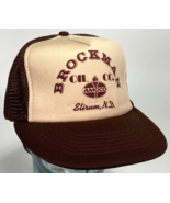 Vtg BROCKMAN OIL CO. Hat-AMOCO Stirum, N.D. - Brown-Mesh-Snapback-Trucke... - $39.34 CAD
