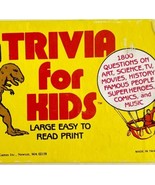 Whitehall Trivia For Kids Card Game 1800 Questions Lg Print 1970-80s Vin... - $27.50