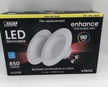 FEIT Electric Recessed Downlight 5-6&quot; 75W Replacement 2700K Soft Lt 2-Pk... - $15.59