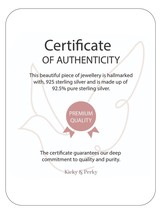 Kicky and Perky 925 Sterling Silver Mother of Pearl Shell Charms Necklac... - $52.39