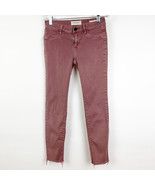 Pacsun Salmon Pink Slim Fit Stretch Skinny Ankle Jeggings Mid Rise Size 24 - $178.26 MXN