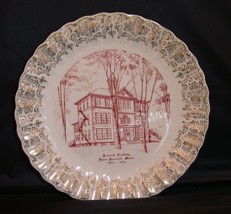 VTG Studio Art Dover-Foxcroft Academy Maine Souvenir White Commemorative Plate - £14.74 GBP