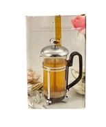 New Vintage French Press Coffee Tea Maker Glass Stainless Steel Original... - $535.70 MXN