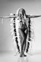 Pam Grier Barefoot Bikini American Indian Headdress Sexy Iconic 18x24 Poster - £19.15 GBP