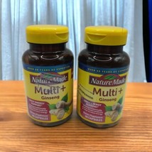 2x Nature Made Multi+ Ginseng Multivitamin 60 Capsules Ea EXP 11/2024 Energy  - £23.03 GBP