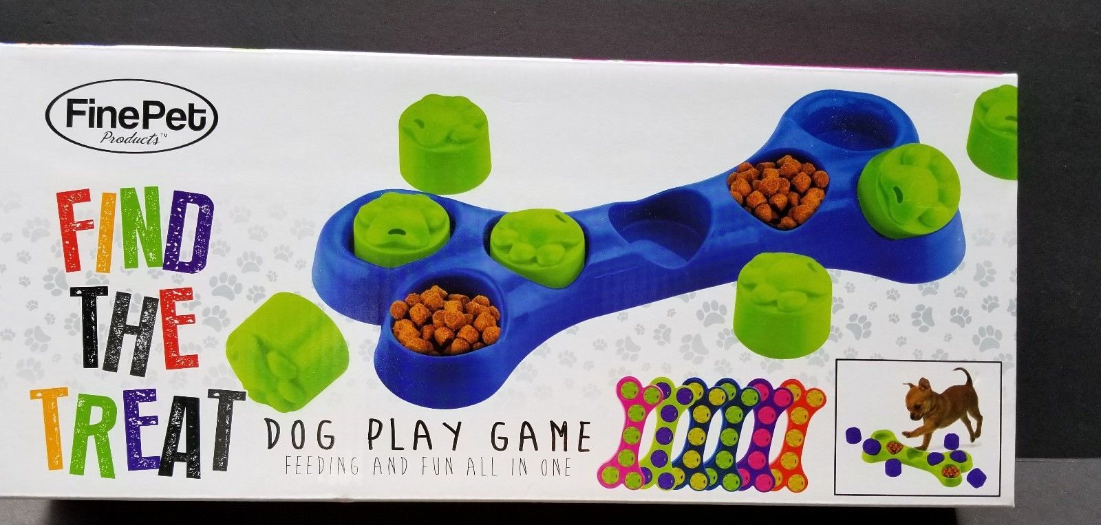 Dog Play Game Puppy Find the Treat Feeding Tricks Cat Kitty Kitten  FinePet - £18.68 GBP
