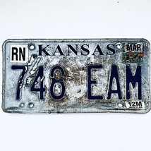 United States Kansas Reno County Passenger License Plate 748 EAM - £13.39 GBP