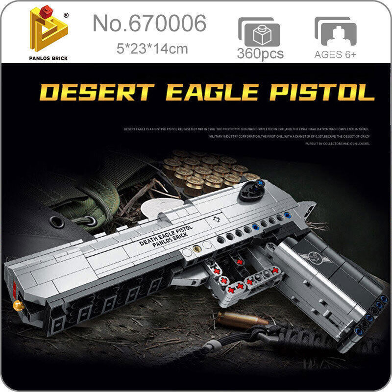 1:1 Desert Eagle Pistol Model Building Blocks Set Bricks Toys Collection... - $24.74