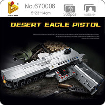 1:1 Desert Eagle Pistol Model Building Blocks Set Bricks Toys Collection 360Pcs - £19.46 GBP