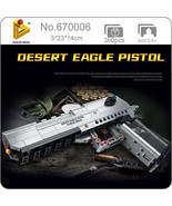 1:1 Desert Eagle Pistol Model Building Blocks Set Bricks Toys Collection... - £19.39 GBP