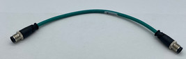 NEW Allen-Bradley 1585D-M4UBDM-0M3 SER.B Ethernet Cable Patchcord M12 0.3M  - $23.50