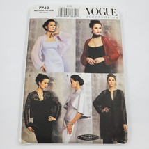 Vogue Accessories Sewing Pattern 7742 UnCut Ladies Misses Evening Wraps Complete - £5.44 GBP