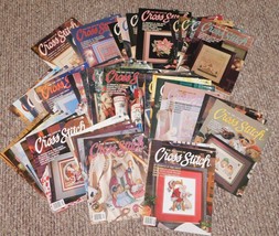 Lot 44 For The Love Of Cross Stitch Magazine Patterns 1988-1998 Vntg +Premier! - £43.51 GBP