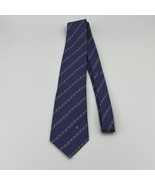 Celine Paris Neck Tie Mens Blue Geometric Silk Luxury Suit Dress Art Dec... - $1,395.07 MXN