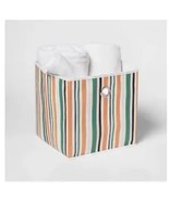 Room Essentials™ ~ 11&quot; Storage Bin ~ Polyester Cube ~ Multicolor Stripe ... - $22.44