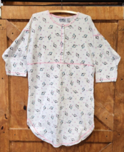 Vintage Penguin Ladies PJs Medium Night Shirt ZZWear 100% Cotton Warm Sl... - $14.96