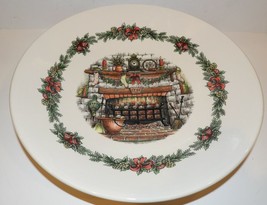 Royal Stafford England Christmas Fireplace Hearth 13 1/2&quot; PASTA/SERVING Bowl - $39.59