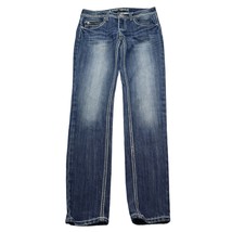 Almost Famous Pants Womens 5 Blue Low Rise Straight Casual Jeans - £23.21 GBP