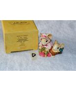 LITTLE CHEESERS  05319 GRANDMA THISTLEDOWN WITH TRUFFLE MOUSE 1991 FIGUR... - $328.82 MXN