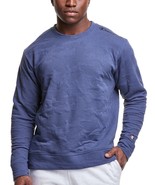 Champion Men&#39;s Textured Sport Layering Crew Sweatshirt Classic Sky Blue-... - $739.33 MXN