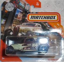 Matchbox 2020 &quot;&#39;&#39;33 Ford Coupe&quot; 16/100 GKL91 Mint Car On Sealed Card - $3.00